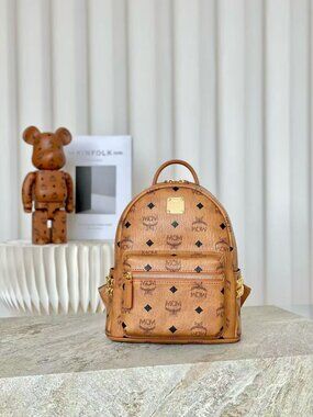 MCM Stark Side Studs Backpack in Visetos